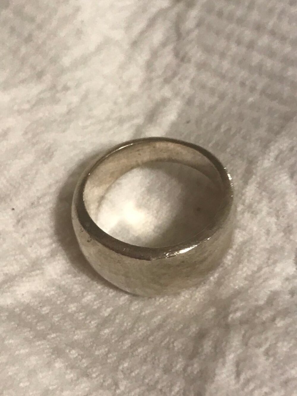 Boho Wide 925 Sterling Silver Dome Ring: Chunky Jewelry Made in MX